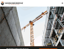 Tablet Screenshot of nvvandenbussche.be